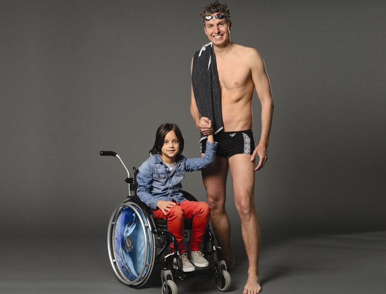 Drievoudig Olympisch kampioen Pieter van den Hoogenband is ambassadeur van de Stichting Spieren voor Spieren. Foto | Sportfondsen Voorschoten