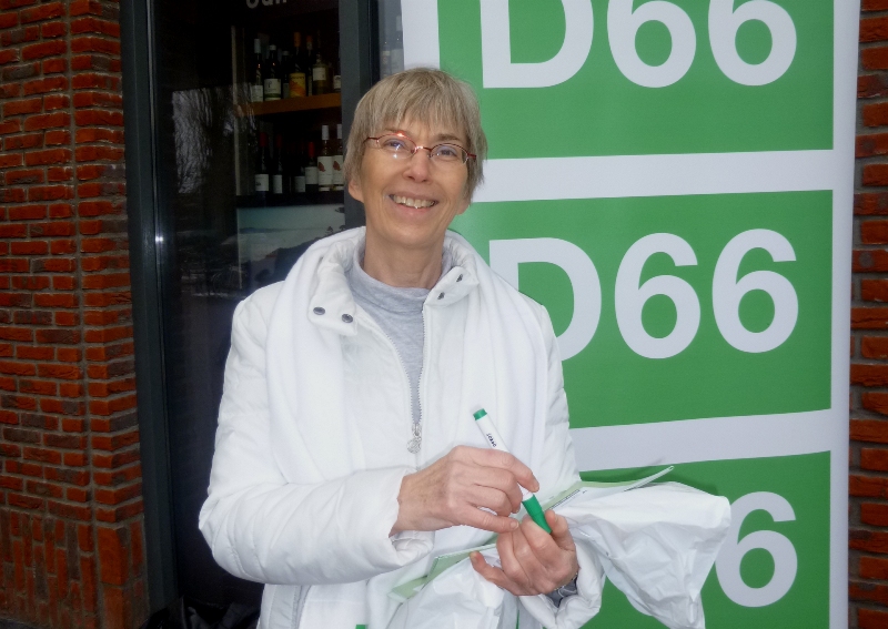 Anneke Wijbenga is kandidaat voor D66 bij de Provinciale verkiezingen. 